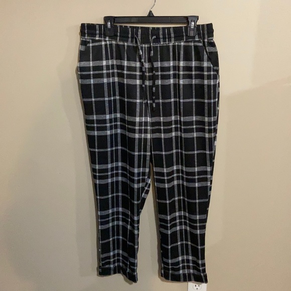 Nwt Primark Black Plaid Lounge Pants 2 